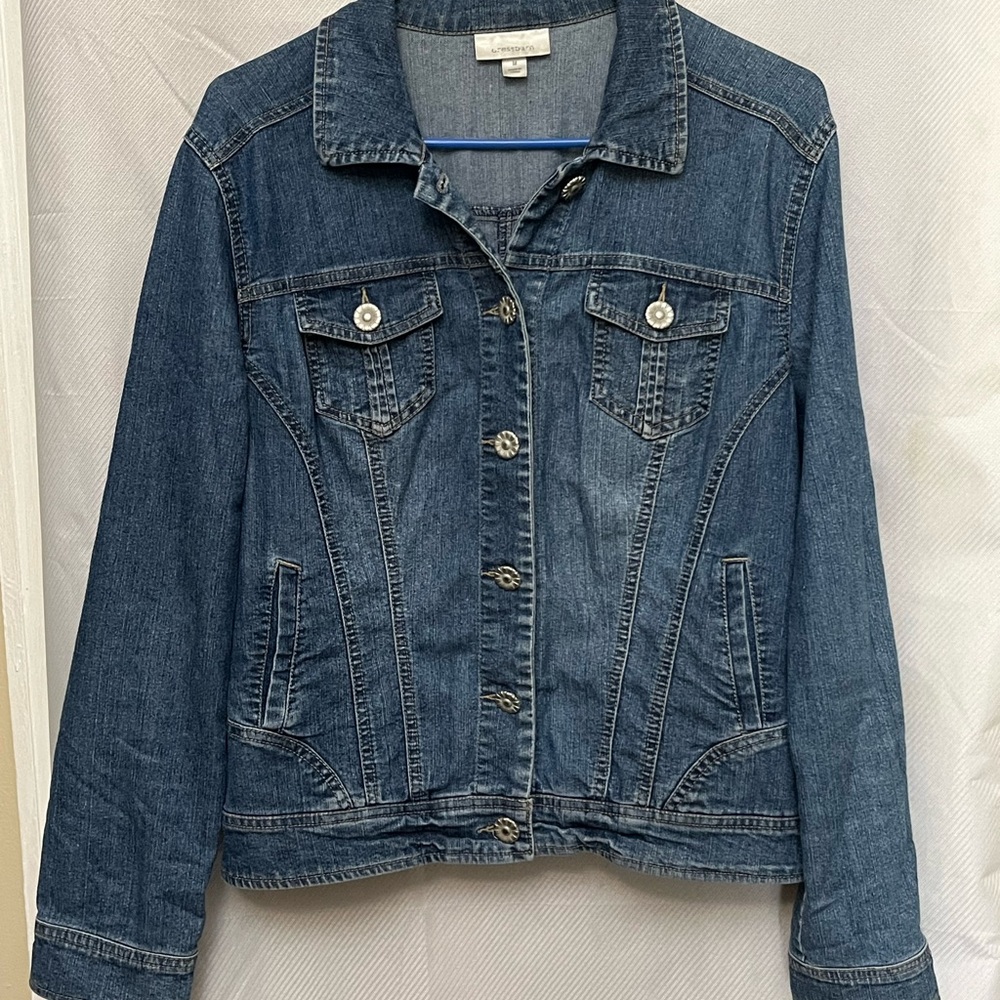 Dress Barn Classic Blue Jean Jacket M